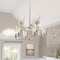 Designers Fountain Westin 9 Light Modern Satin Platinum with Clear Glass Shades Chandelier For Dining Rooms 95789-SP - alternate 2